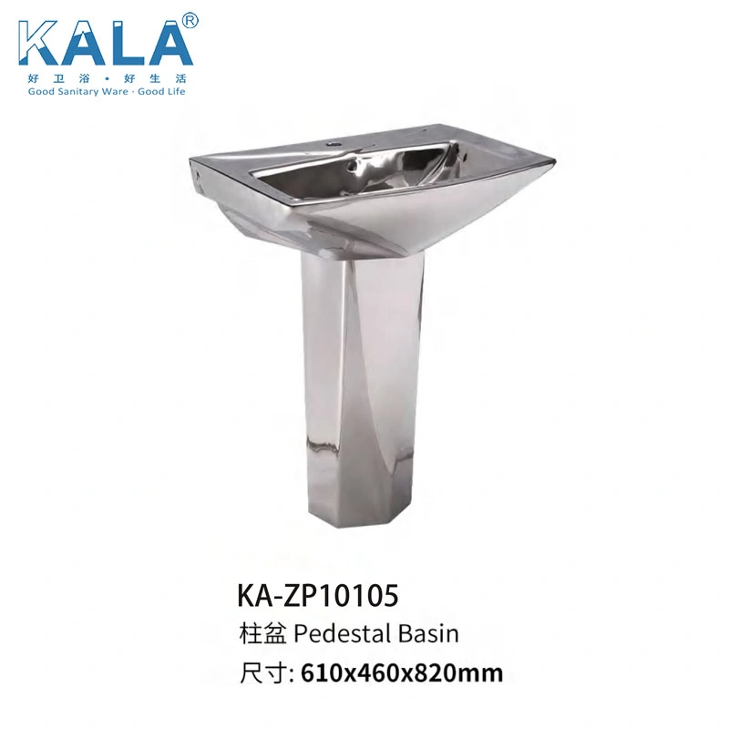 Sanitary Ware Ceramic Kitchen Bathroom Free Standing Items Wash Sink Pedestal Basin