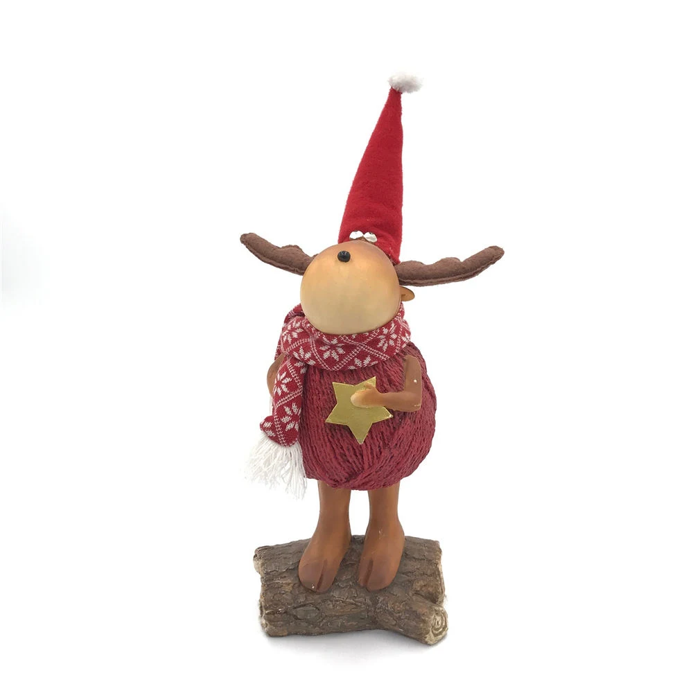 Christmas Elk Home Decoration Poly Resin Moose Figurine