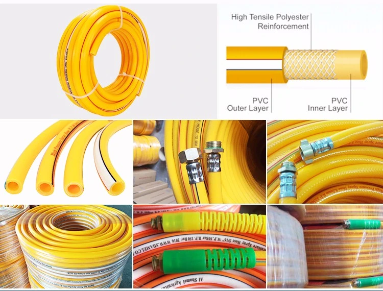 PVC High Pressure Spray Hose Flexible Wear Resistant Industrial Agriculture Sprayer Hose