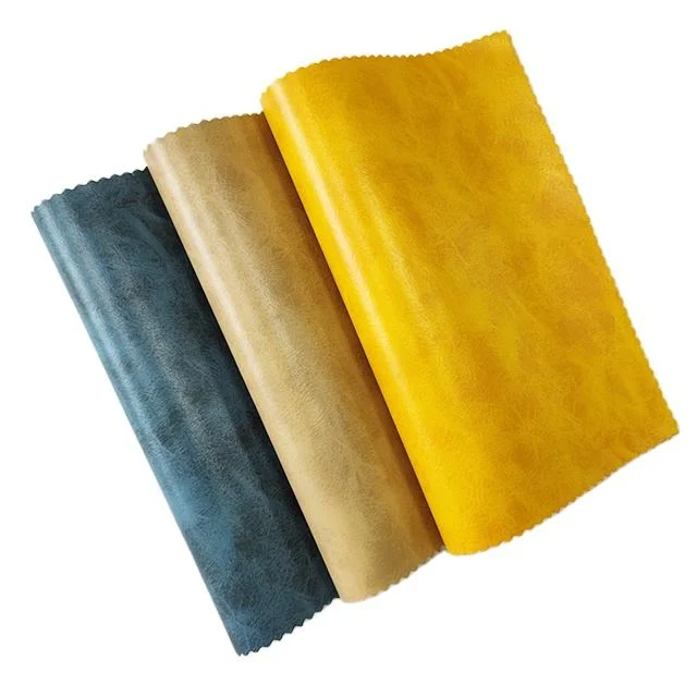 Regenerated Cow Leather Material for Sofa Recycled Leather PVC Leather for Bags