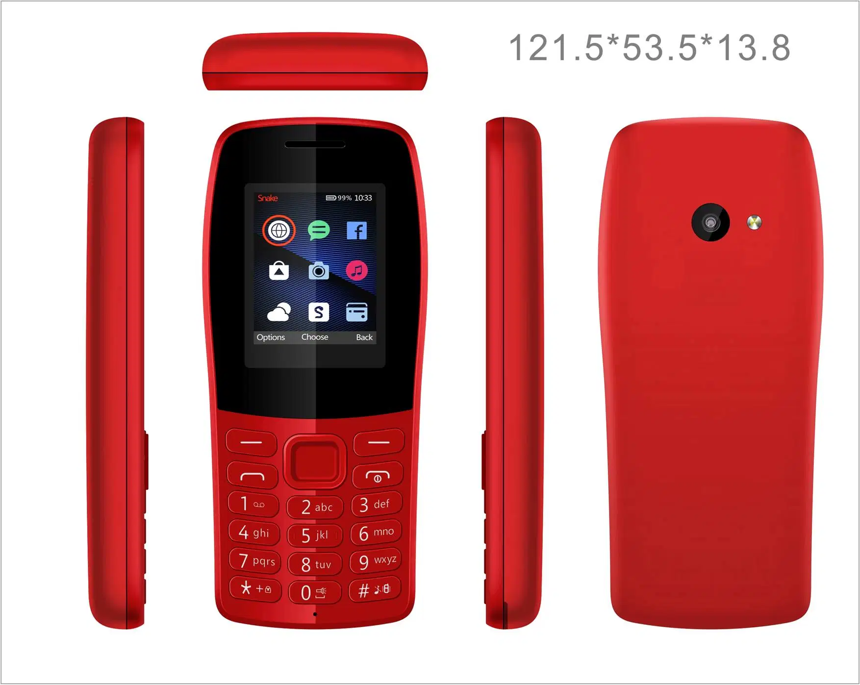 Big Torch Cell Phones with 2 SIM Cards Support Large Memory