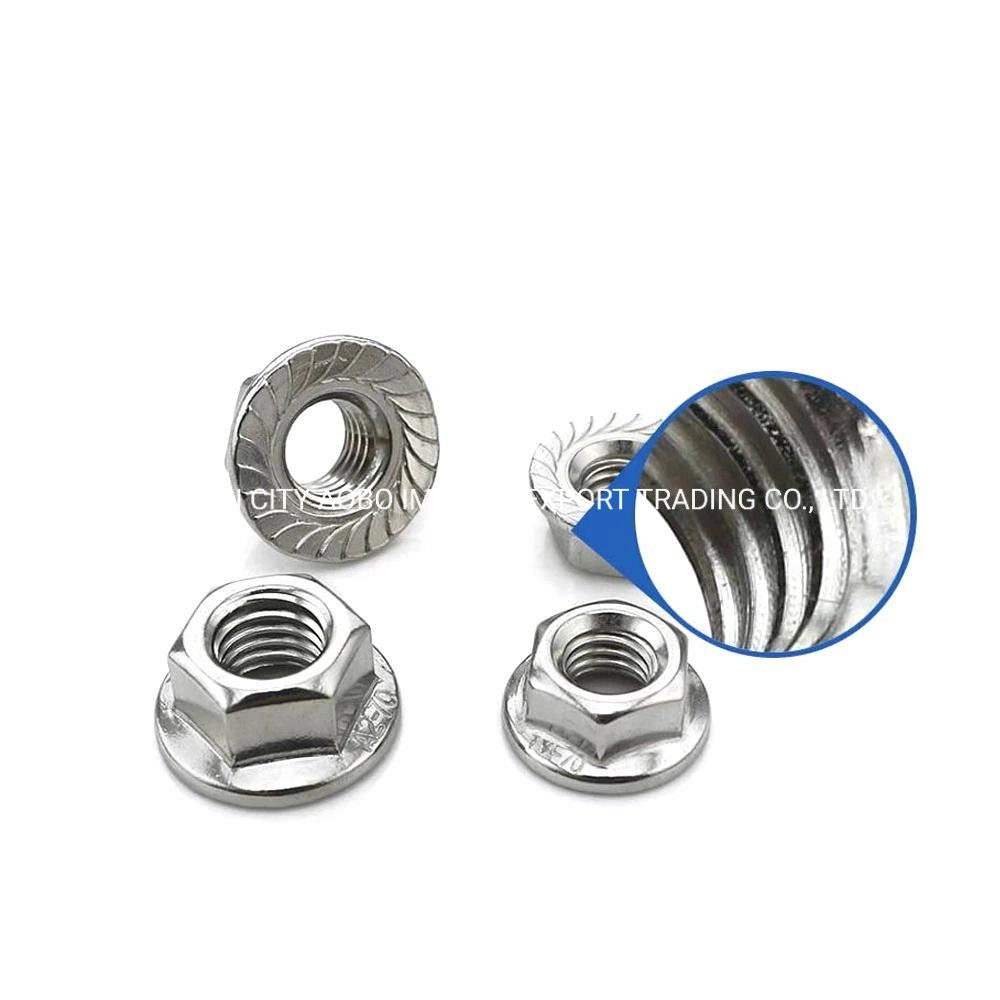 Steel Gi/Zp M16/20 Hex Flange Nut in China Manufacturer Who Could Supply Carbon Steel Grade 4.8, 8.8 Nut with High quality/High cost performance  and Competitive Price