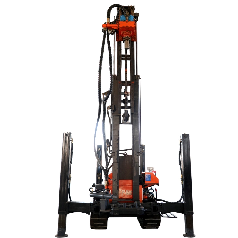 Superior Performance Water Well Drill Rig Rubber Crawler