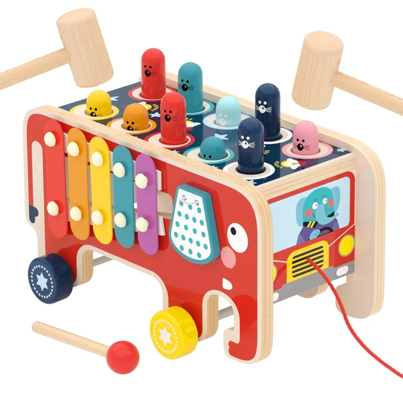 Wooden Toys Stacking Train Set Educational Toys