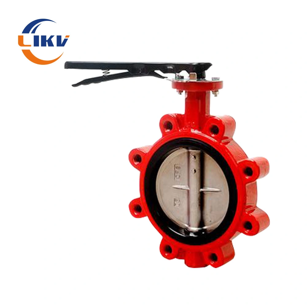 Exhaust Butterfly Valve, 6 Inch Cast Iron Lug Butterfly Valve for Cement