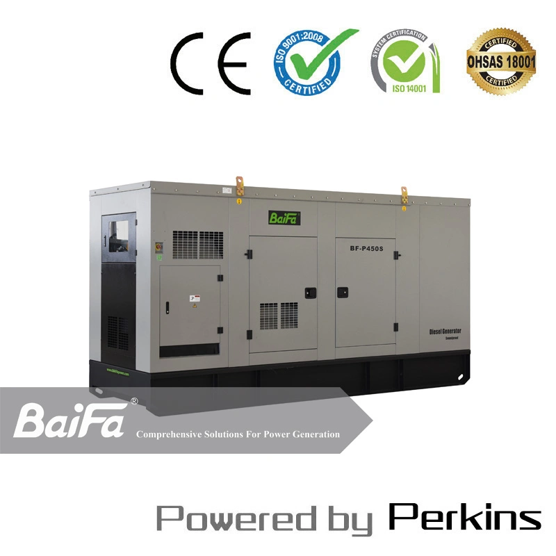 AC 380-415 en trois phases de la tension nominale du générateur de puissance diesel Perkins 450kVA Groupe électrogène 360kw fournisseur