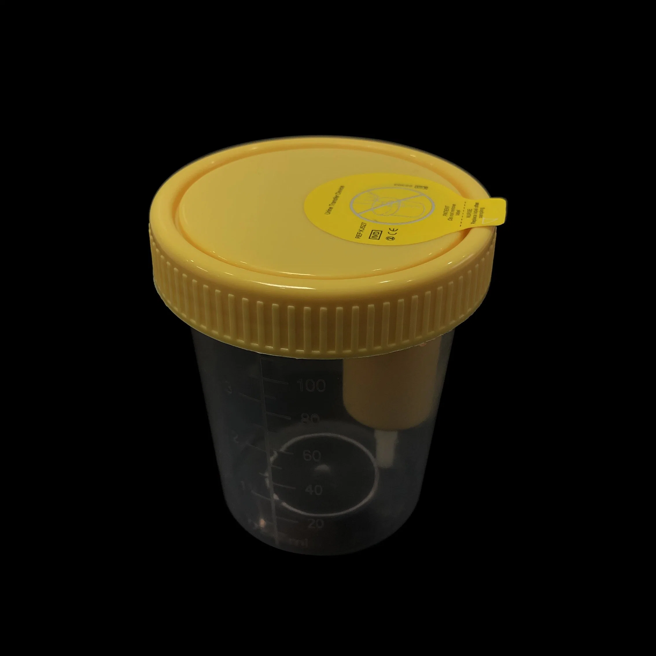 Hospital Laboratory Consumables Leak Proof Urine Test Container Sampling Vacuum Negative Pressure Urine Cup