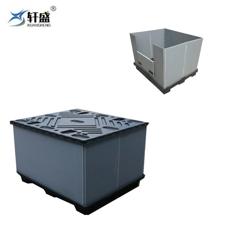 Warehouse Storage Box Reusable Sleeve Box Plastic Pallet Bin