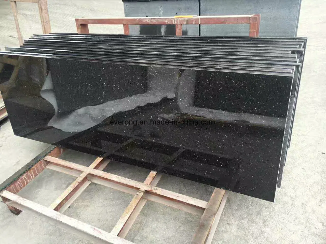 Polished Star Galaxy, Black Galaxy Granite Stone Wall Tile for Project Construction