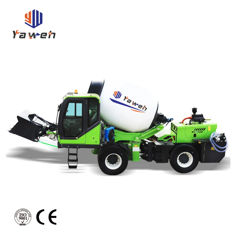 Yaweh 350L 1yard Diesel Drum Trucks 5yard Concrete Mixer Industrial Car