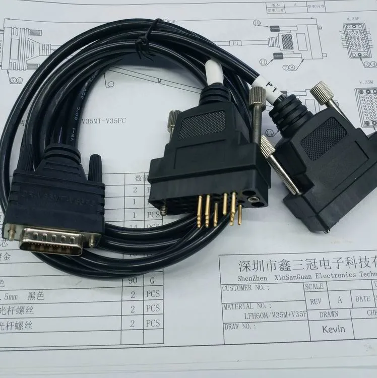 3FT Cr-V35mt-V35FC Cable for Cisco Router Lfh60 Pin M to 2X V. 35male +V. 35female Cable