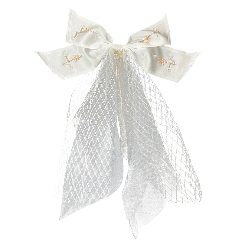 Fashion Hair Accessories Veil Main Wedding White Bow Headdress