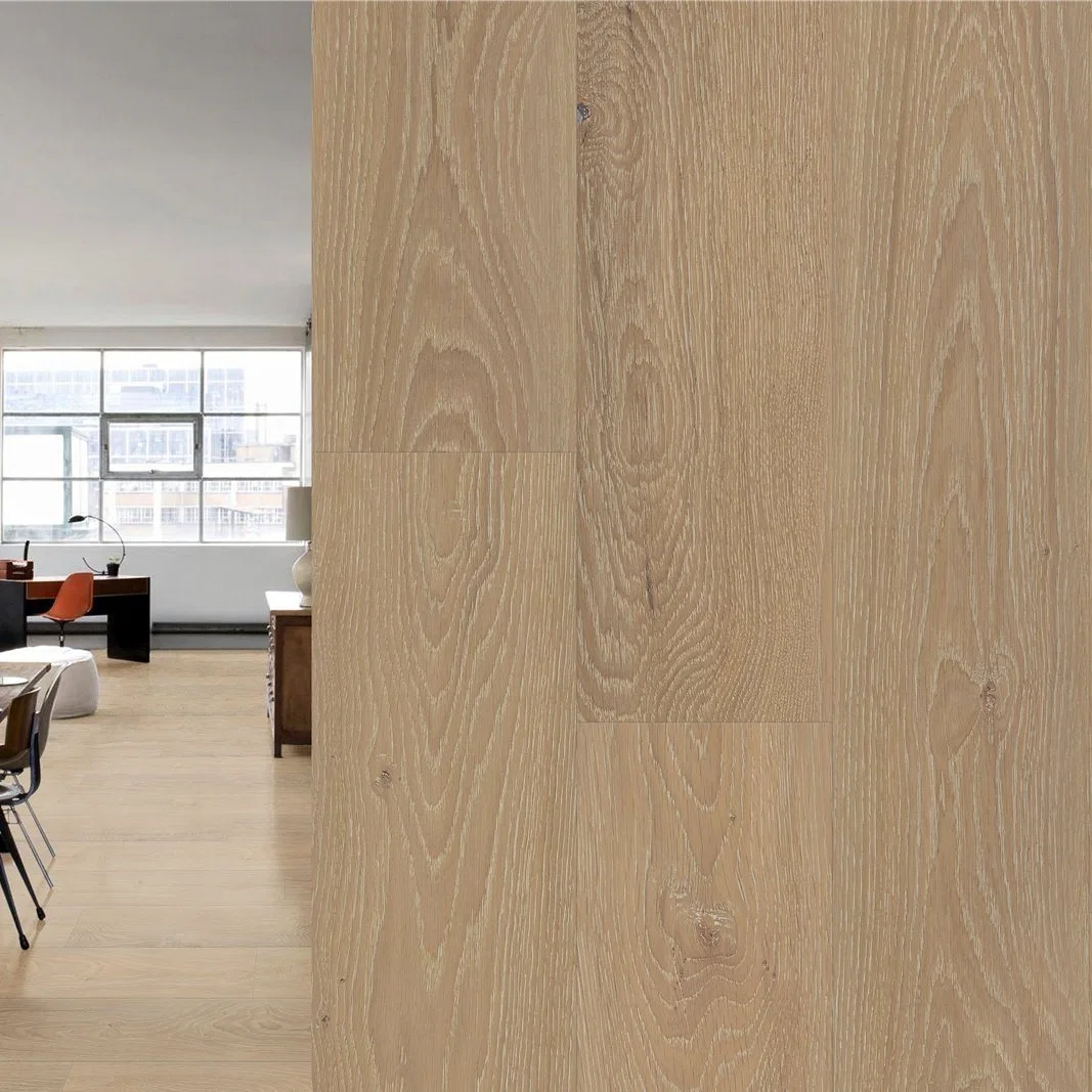 Engenharia de Carvalho Europeu Kangton resistente a arranhões madeira parquet de madeira multicamada piso sólido