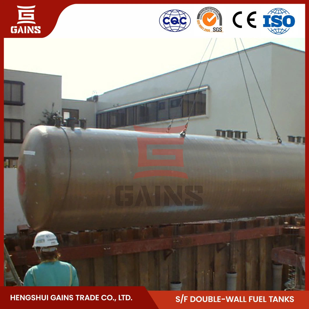 Gains 100 gallon Double paroi combustible Farricators Chine Double Réservoirs de stockage d'huile muraux