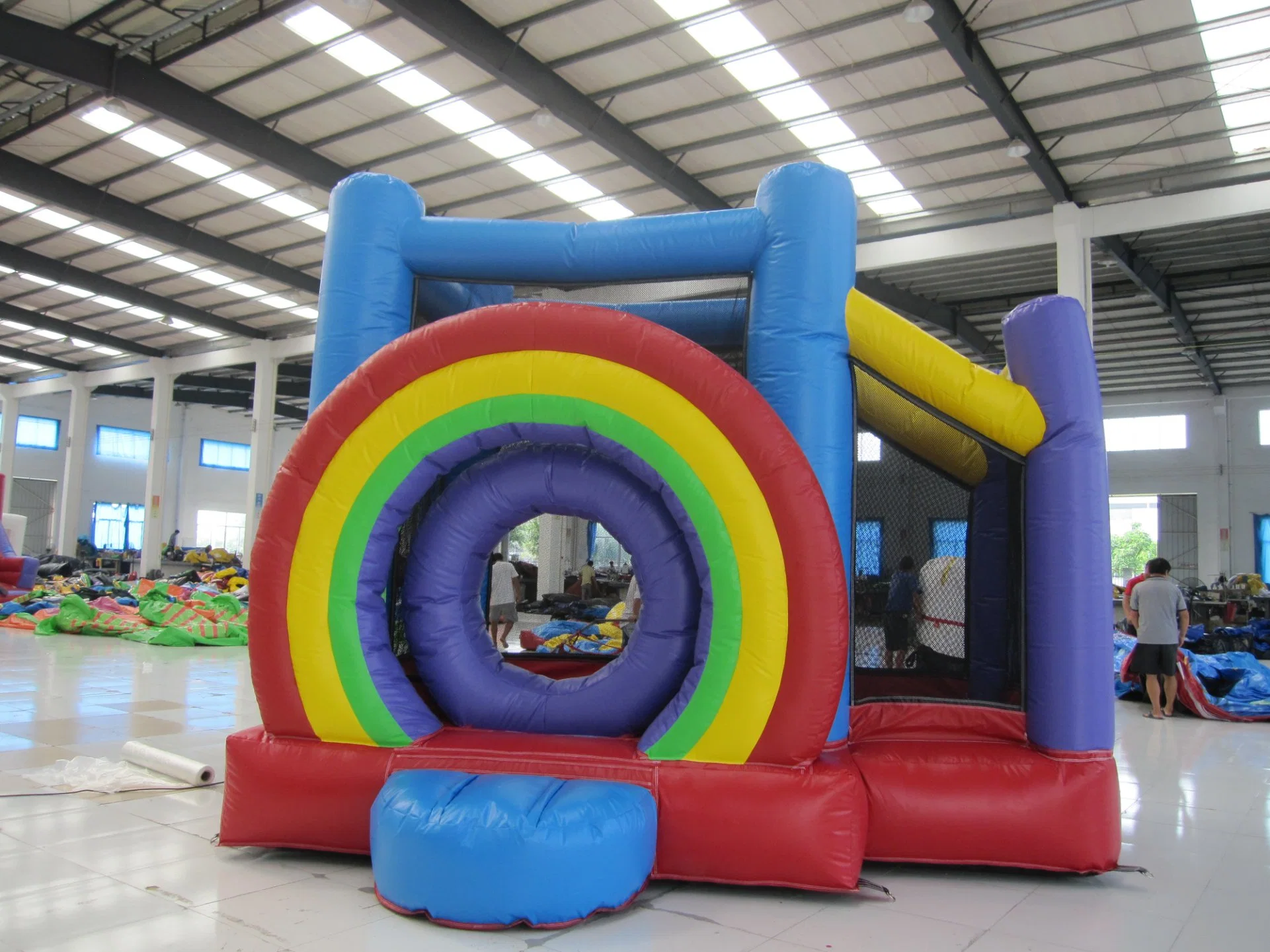 Inflatable Rainbow Jumping Castle Bouncer for Kid (AQ03129)