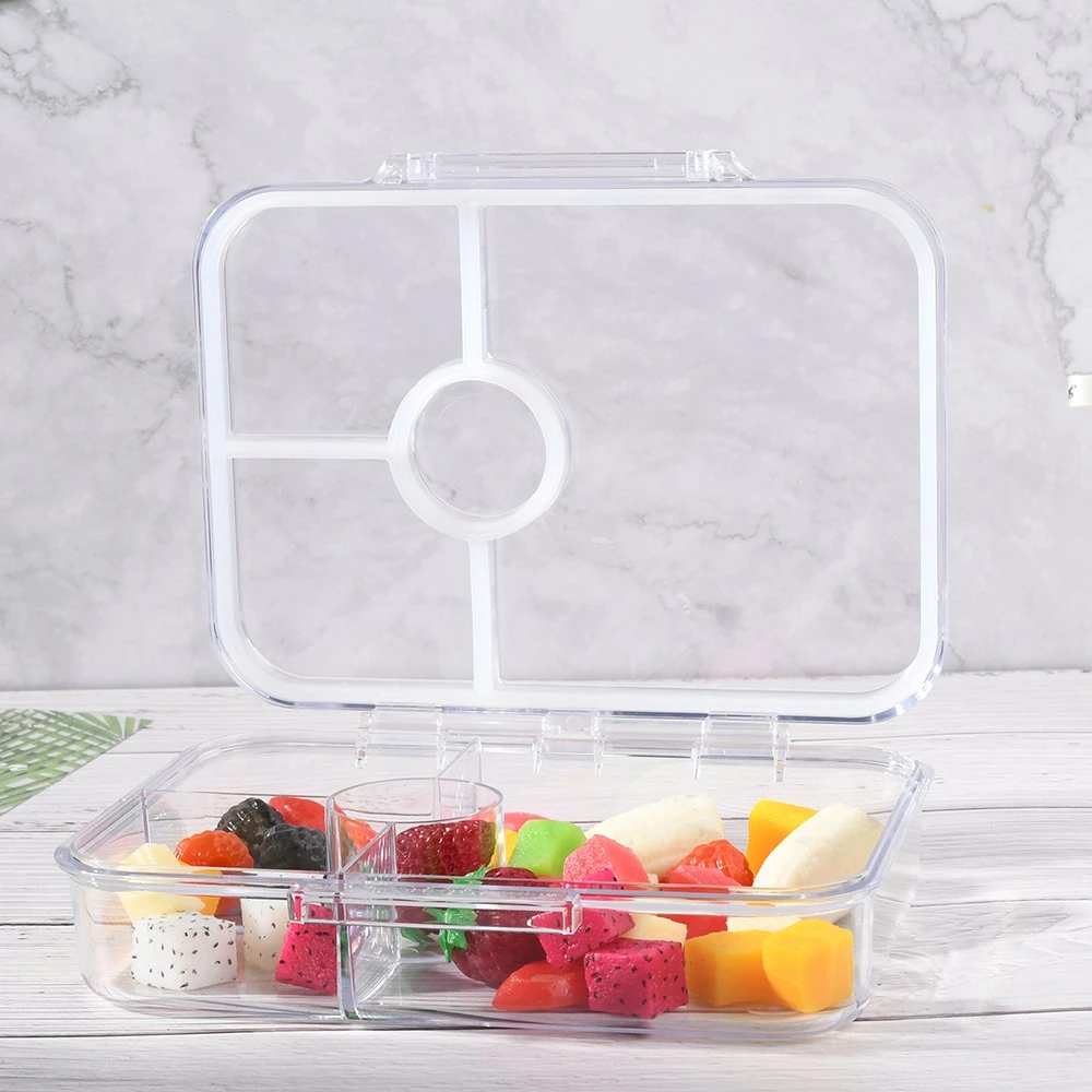 Aohea Lunch Box for Kids School Clear Bento Style Food Storage Box