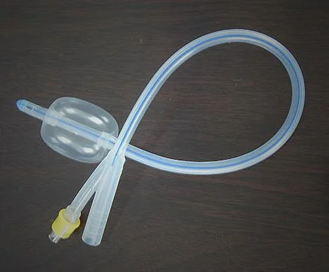 Disposable Sterile Urine PVC Nelaton 100% Silicone Coated Latex Foley Catheter with Balloon