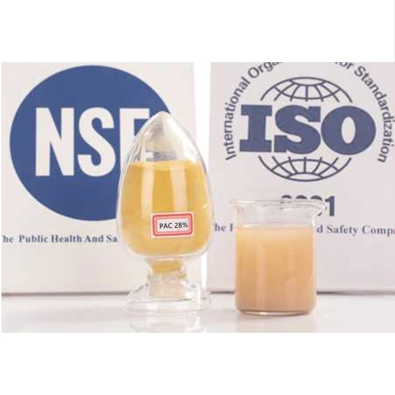 NSF/شهادة ISO CAS 1327419 Yellow Powder 28%/29%/30% PAC Polyالألمنيوم كلوريد كلوريد الدرجة الصناعية