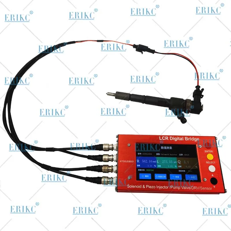 Erikc Drv Valves Tester Common Rail Solenoid Piezo Injector Pump Eui/Eup Zme E1024142 Lcr Digital Bridge Inductance Capacitance Resistance Tester