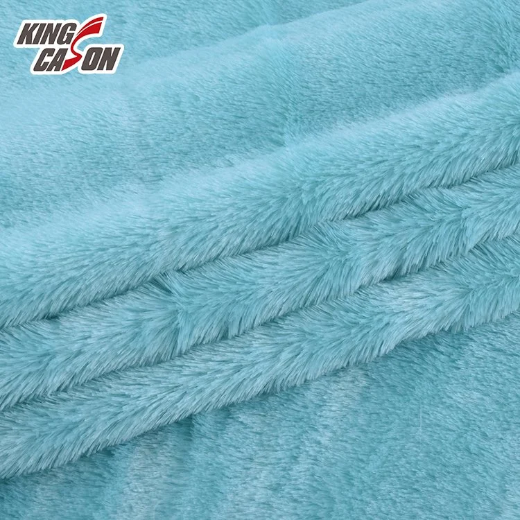 Kingcason 100% de 10 mm de polipropileno brillante brillante colorido de la felpa Vestido Rojo Verde Azul Faux Fur PV forro polar tejido de nido de juguetes