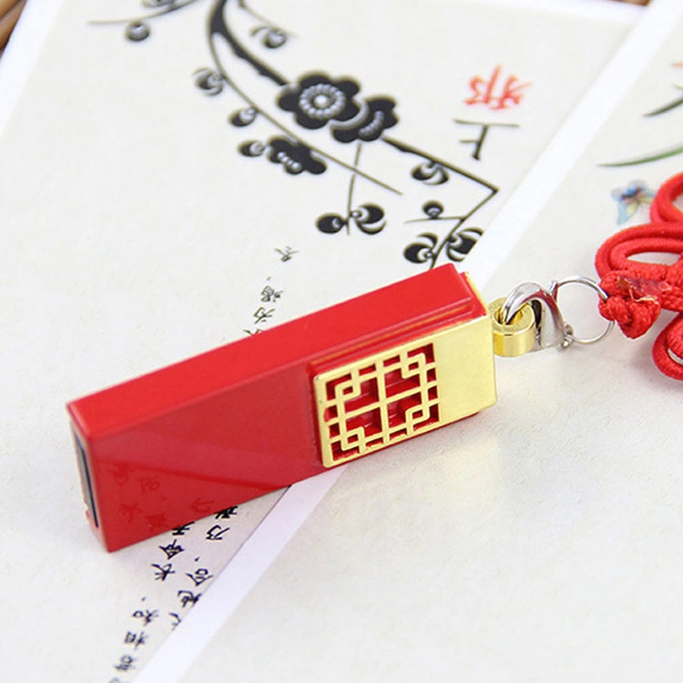 Best Selling Metal Chinese Style USB Flash Drive 64gu Disk Customized Logo Gift OEM Business Gift Ruyi 32g