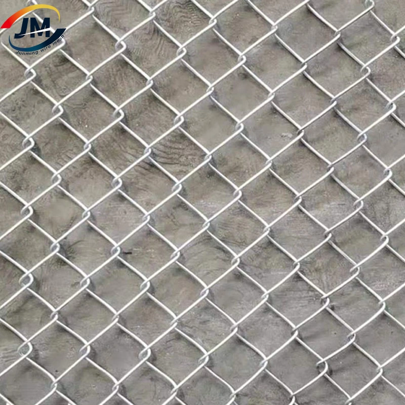 9 Gauge Heavy Duty Galvanized Green Siver PVC Plastic Coated Cyclone Vinyl Chain Link Fence for Garden Game Outdoor Building Sport Temporary Security Fencing