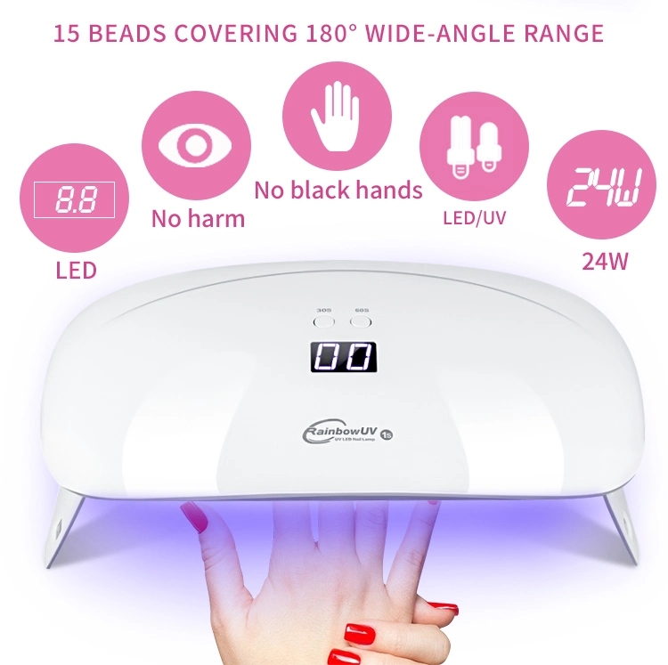 Hot Sale UV Lamp Sun Mini 24W LED UV Lamp Nail Dryer Portable USB Cable Sun Mini Nail Lamp for Gel Polish Curing