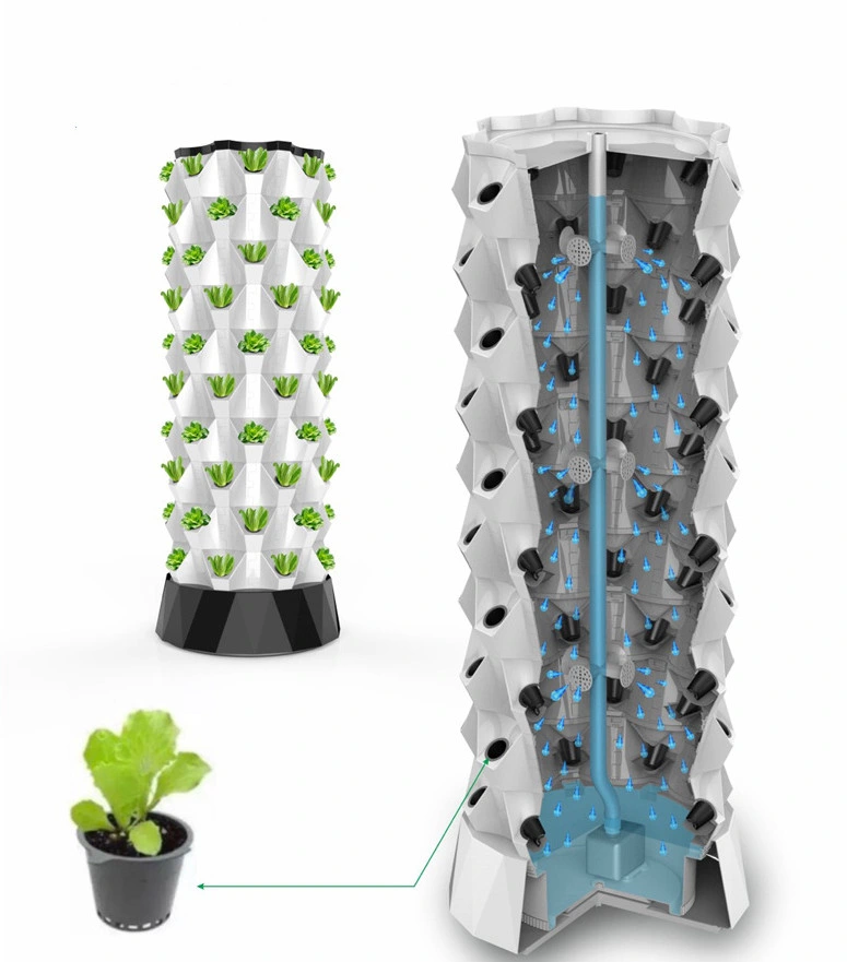 New Vertical Nft Small Indoor Hydroponic Growing Systems Tower