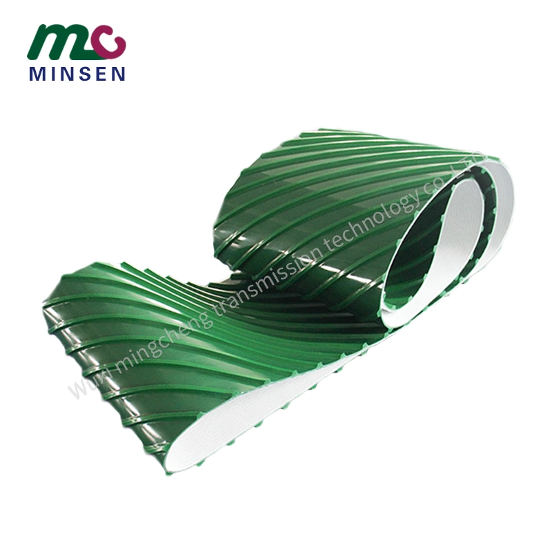 Factory PVC Green Special Guide Bar Conveyor Belt Customized Processing, Suitable for Special Material Transport