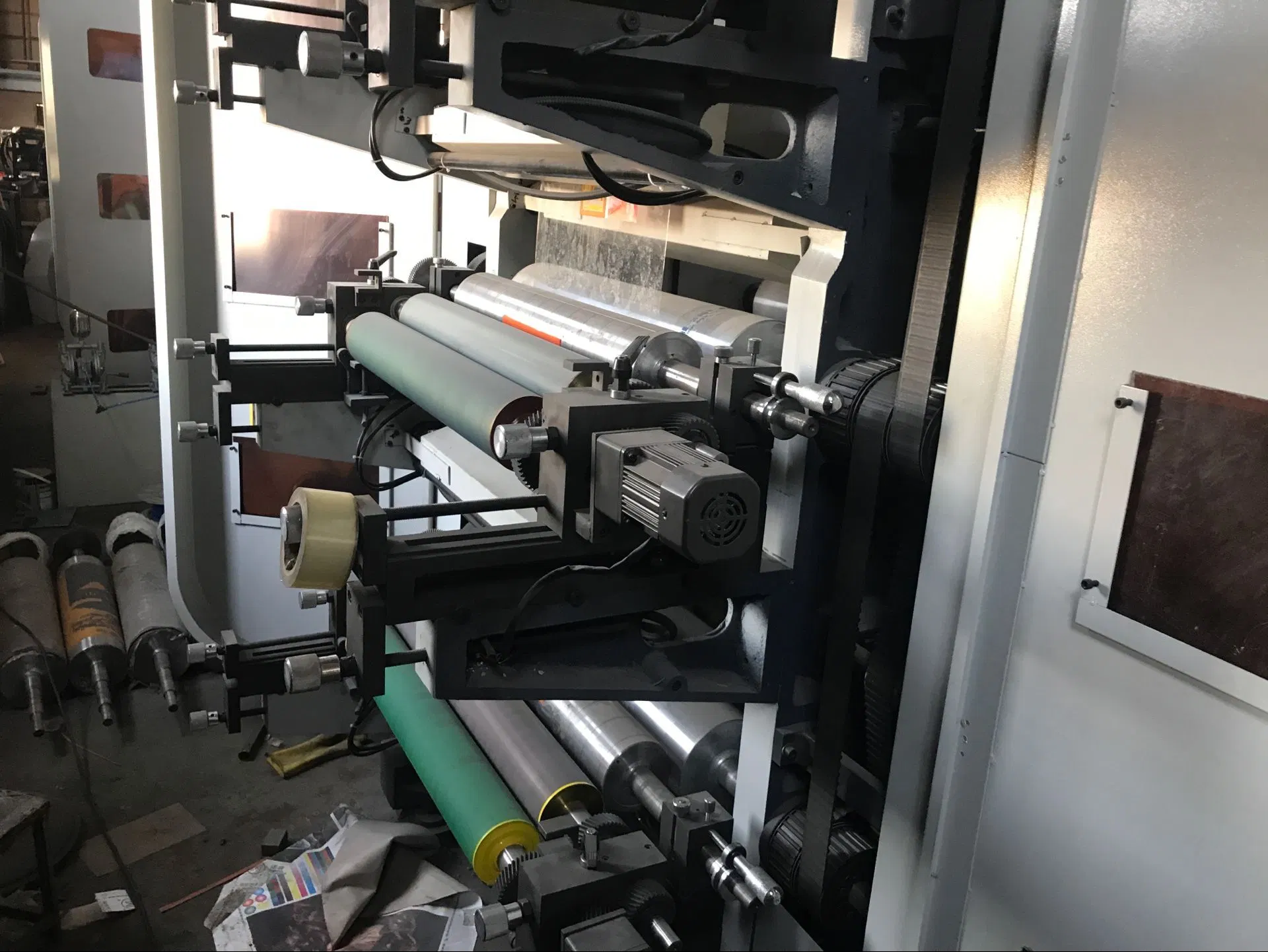 High quality/High cost performance /Hot Sale 6 Color Central Drum Flexographic Printing Machine for Plastic Bag with High Speed