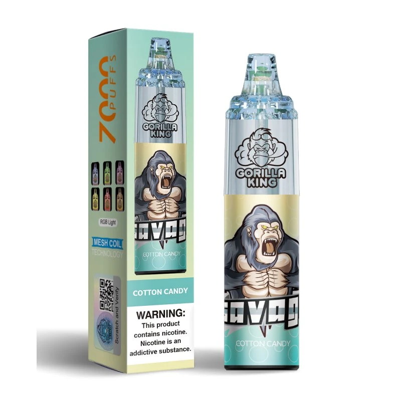 Gorilla King 7000 Cigarrillos Electrónicos Desechables Batería de 650mAh Cápsulas Prellenadas de 9.5 ml Vape Precio al por Mayor Disponible en Stock Vape Desechable Original