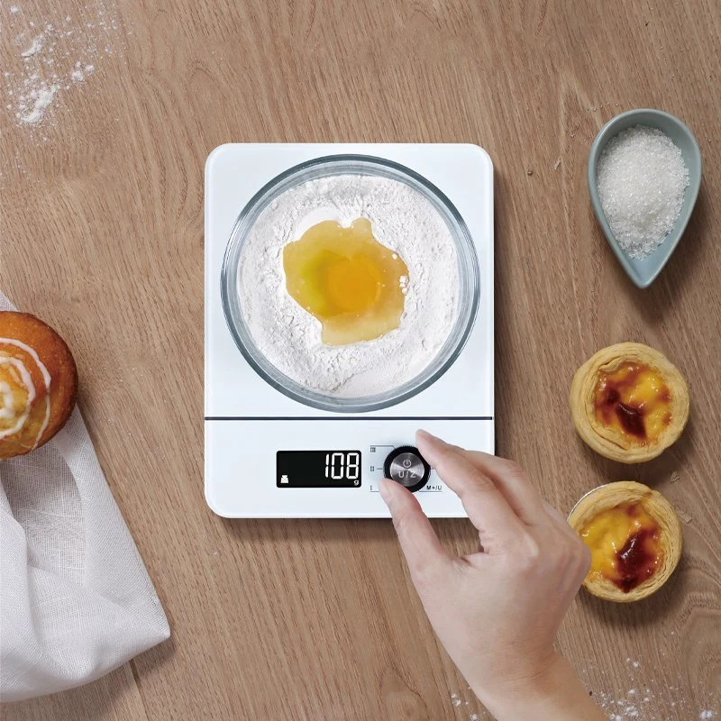 Balance numérique 8 kg 17,6 lb Food Smart Kitchen balance avec Verre trempé