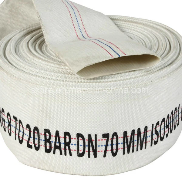 Fire Fighting Sets 2.5 Inch 8bar PVC Lining White Fire Hose for Water Transporting