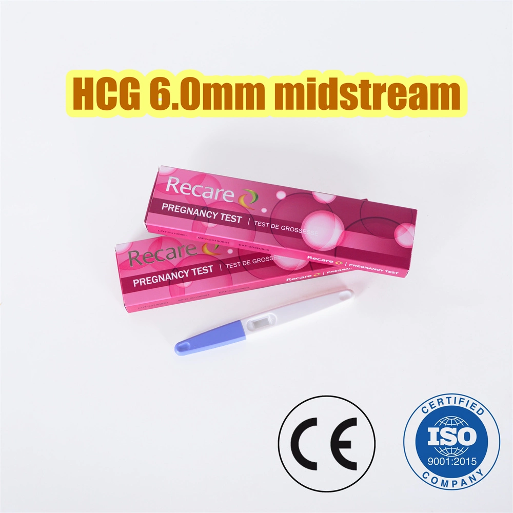 One Step Pregnancy Test Midstream Colloidal Gold Female Custom Easy Female Home Pregnancy Test