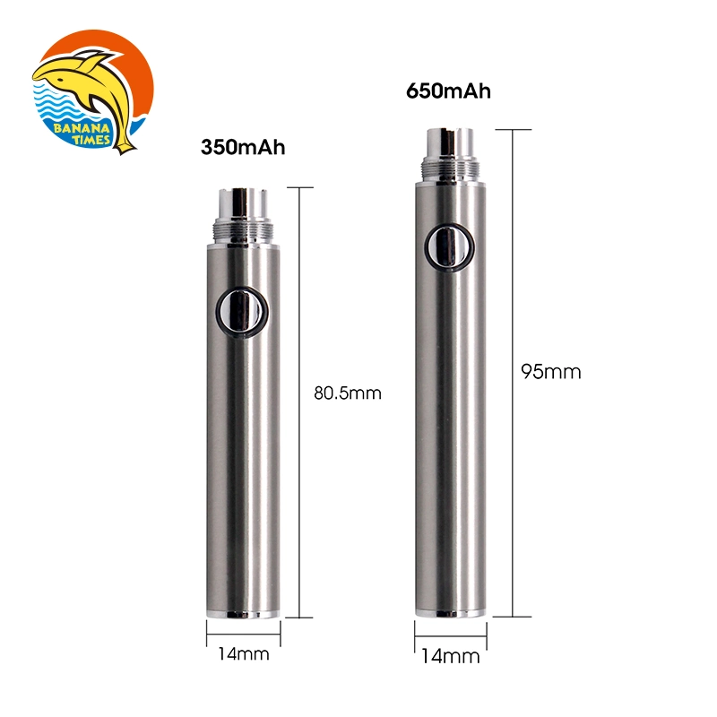 Wholesale/Supplier 650mAh Dual Charging 1.7V-4.2V USA Wholesale/Supplier Big Capacity Button Vape Battery