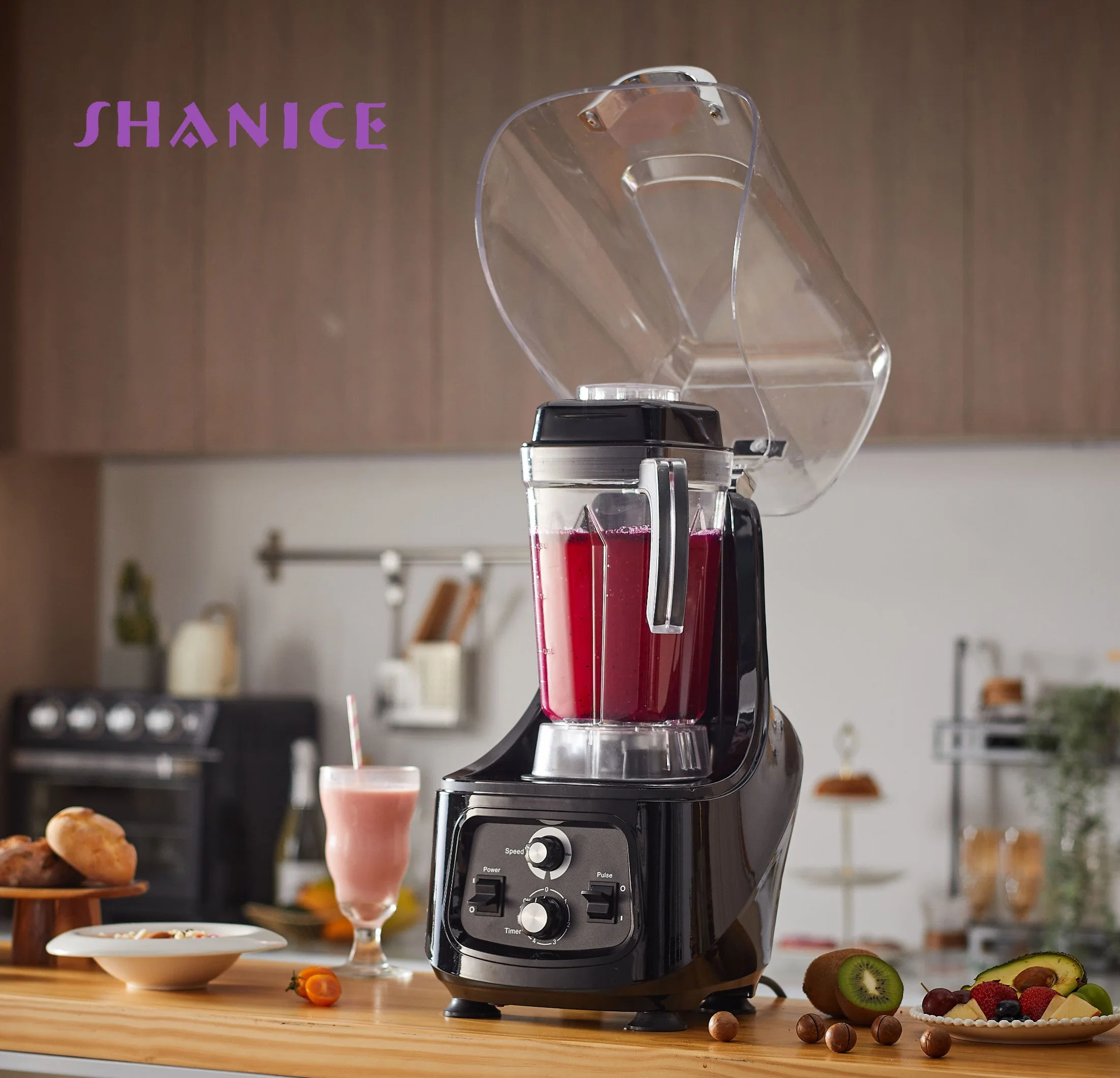 1680W 2.0L OEM&ODM Certified Electric Quiet Commercial Smoothie Blender Frozen Drink Juicer All in One Home Kitchen Appliance BPA Free