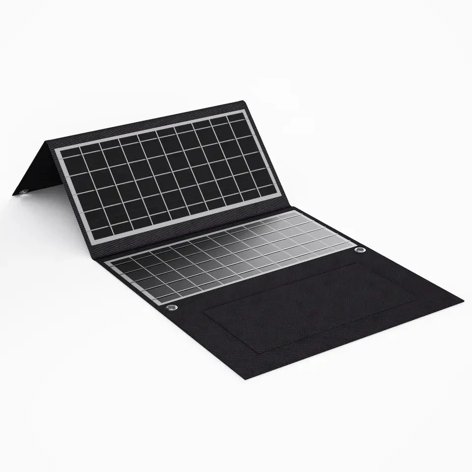 Good Quality Monocrystalline Solar Panel 30W Flexible Outdoor Scenes Foldable Solar Panel for Hiking Camping Mobile Phone Cell