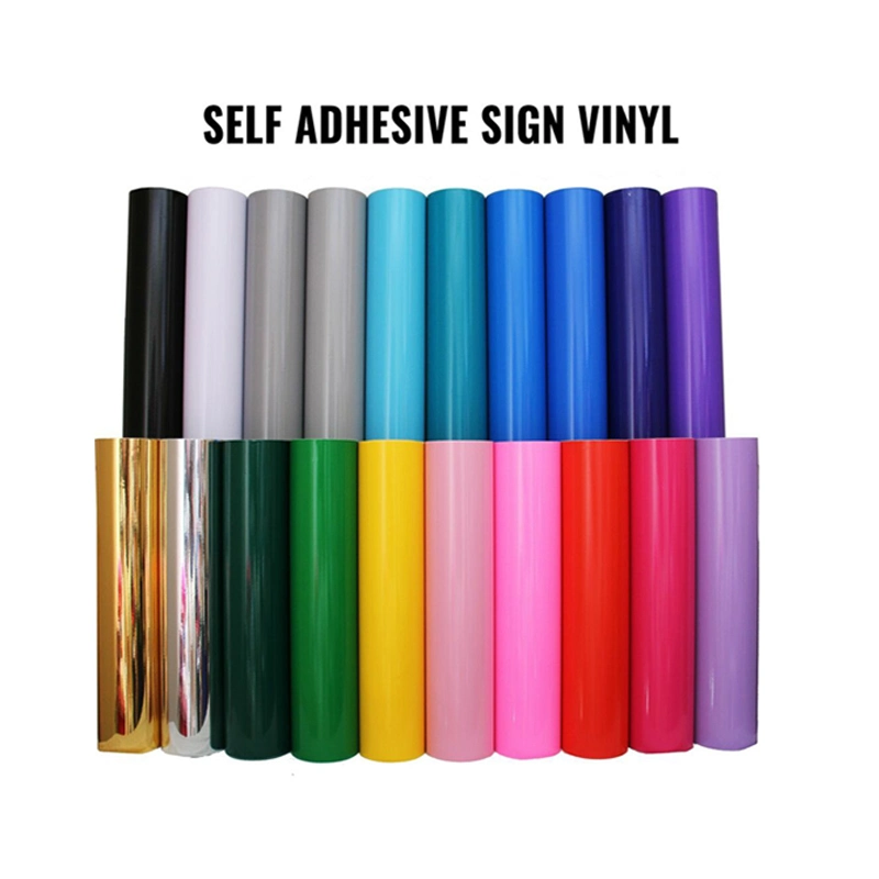 Factory Glossy Matte Color Cutting Vinyl PVC Roll Advertising Materilas