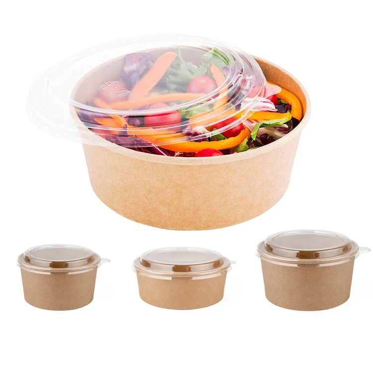 Eco-Friendly Disposable Single Wall Customzied Logo Printing Craft Paper Bowl