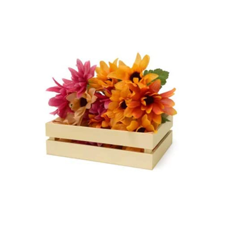 Wood Craft Crate Set of 3 Small Decorative Boxes