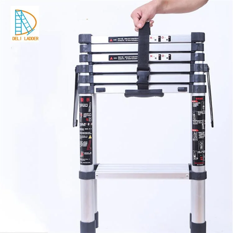 Household 1.4+1.7m a Type Telescopic Ladder Aluminium Uaed Ladders for Sale