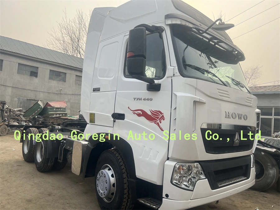 High quality/High cost performance Used Sinotruk Euro4 Euro5 HOWO T7 10 Tyre Tractor Truck/Tractor with Man Engine for Sale