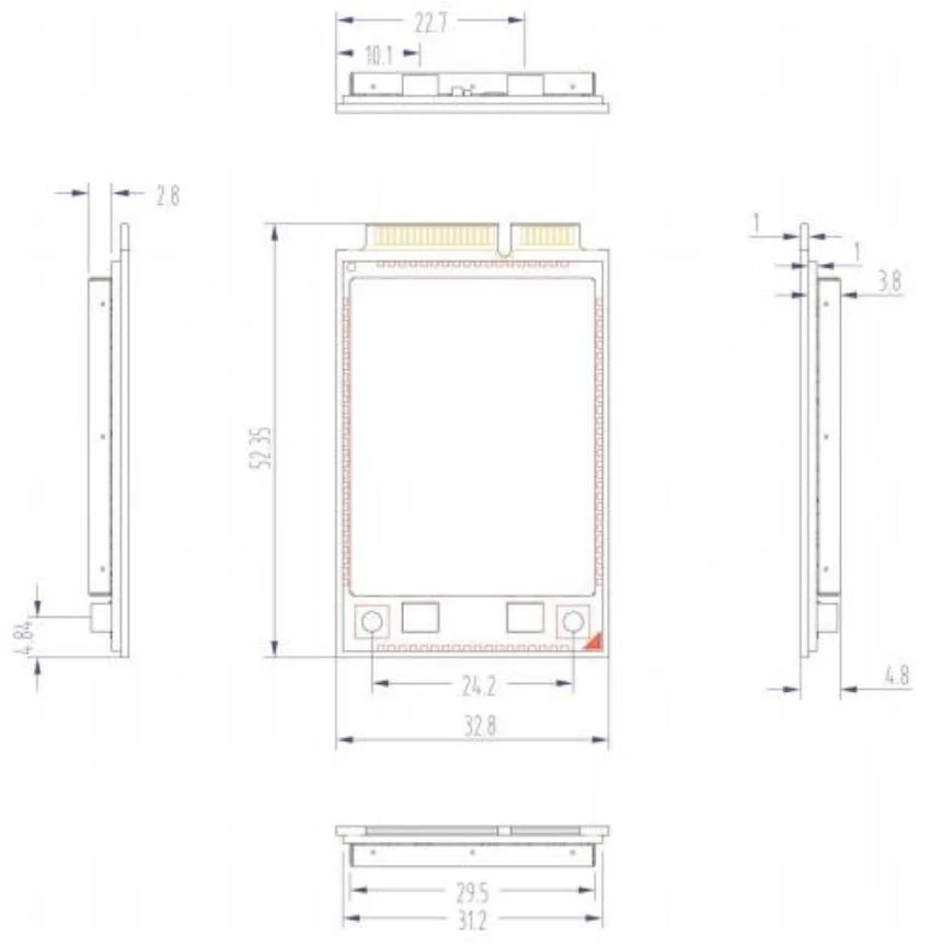 4G FDD LTE Pic-E беспроводной сетевой платы Gdm GPS-st7243B31 Cat4 маршрутизатора CPE модуль WiFi