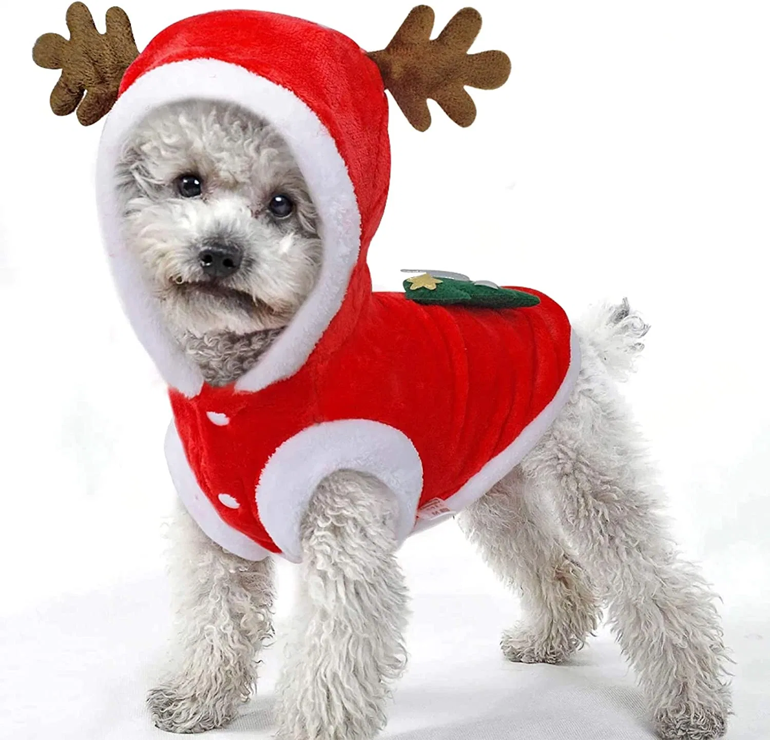 Pet Dog Christmas Clothes Costume, Dog Clothes for Small Medium Dogs and Cats