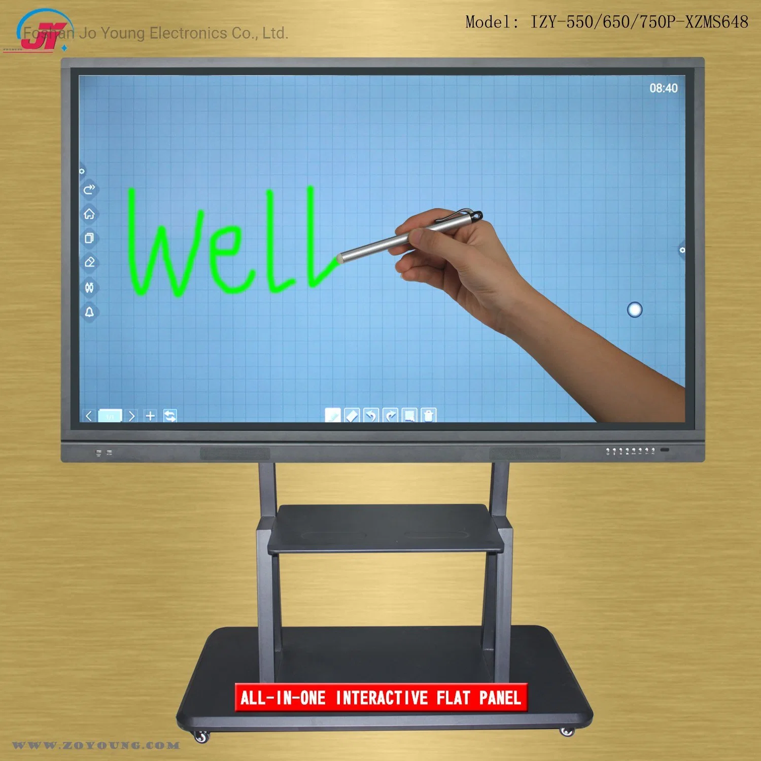 55 65 75 86 98 Zoll Interaktiver Touchscreen Smart TV Elektronische Whiteboard-Display Flachbildschirm-Ausrüstung für Meeting-Konferenz Unterricht Im Klassenzimmer (4)