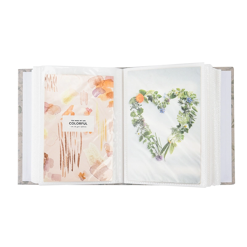 Multi-Color 1 Pocket Each Page Album Cover Customized Photo Album