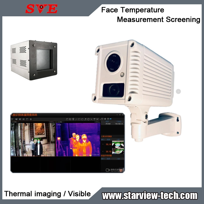 Dual Sensor Human Body Temperature Screening Thermal Security Camera