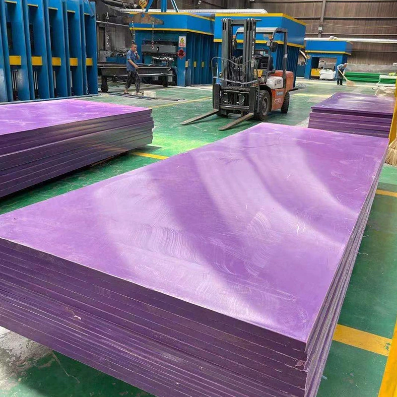 Resistente al impacto de baja fricción 100% precio de fábrica de hoja de plástico de ingeniería de UHMWPE