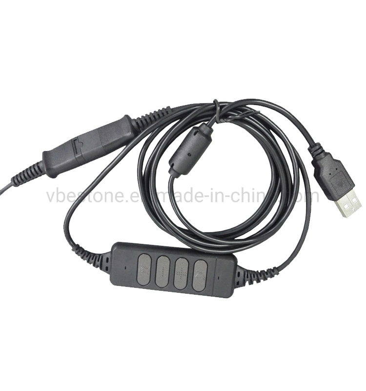 High quality/High cost performance Original Factory USB Adapter Bottom Cord Wire Accessory for Call Center Headset