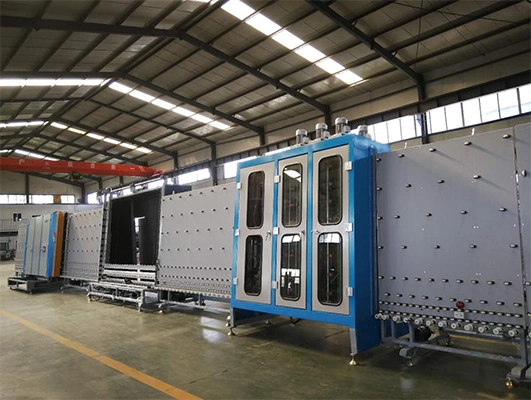 6000mm Long Double Glass Processing Machine with Glass Washer